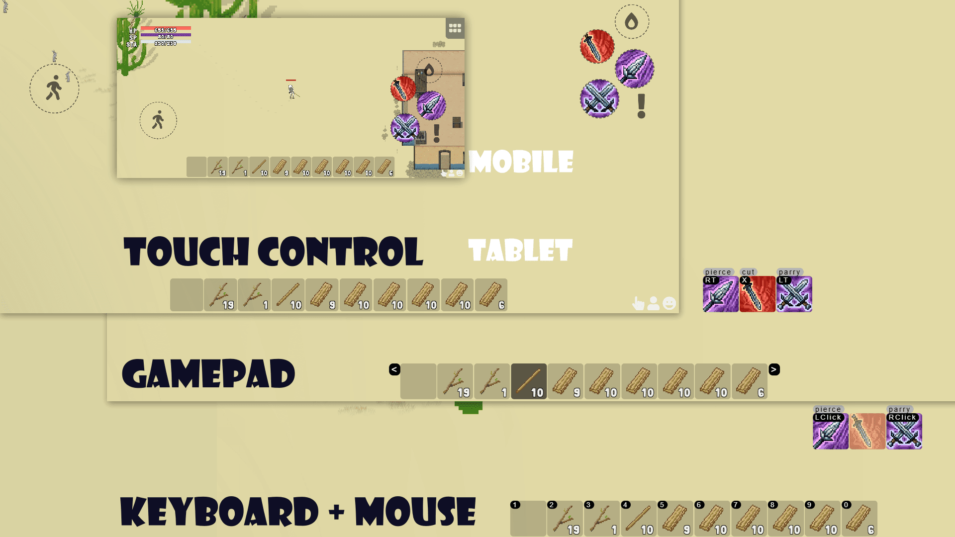 Play your way! Switch effortlessly between different control mode for a seamless experience on any device.